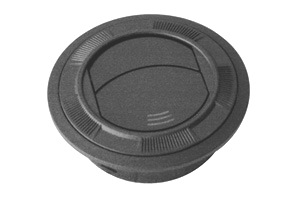 DIFUSOR NEGRO DIAM 100MM ALT 20 MM