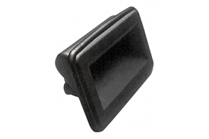 TIRADOR EMPOTRADO NEGRO 137x74mm
