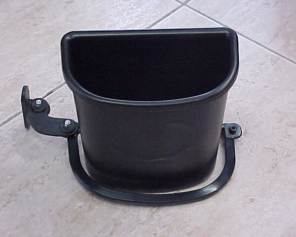 PAPELERA PATA BUTACA CON SOPORTE NEGRA