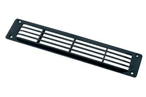 REJILLA AIREACION NEGRA 260X55 MM