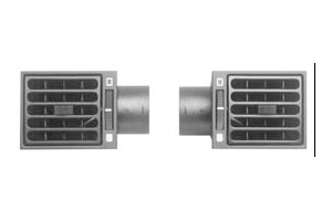DIFUSOR AIRE NEGRO CON BOQUILLA DERECHO