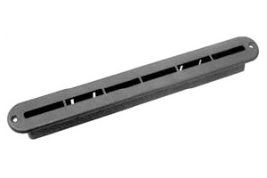 REJILLA AIREACION 212X26MM NEGRA CON AGUJ