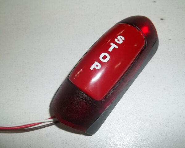 PULSADOR STOP BARRA ROJO CON LED