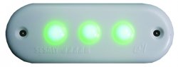 PILOTO ESTRIBO 3 LED AMBAR CUERPO BL 24V