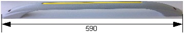 AGARRADOR 590 MM GRIS 46 OSCURO TIRA AMARILLA
