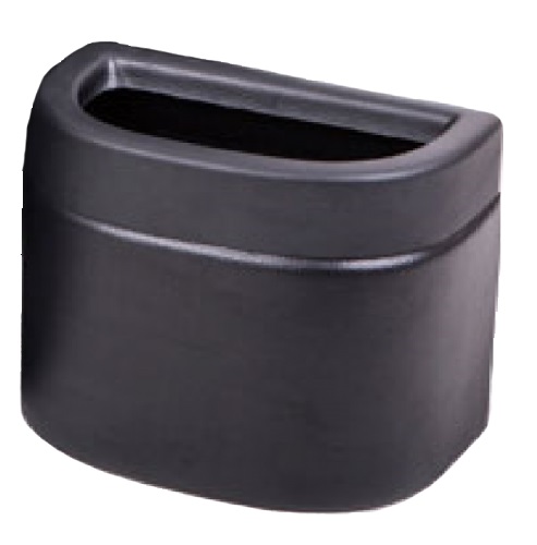 PAPELERA 22*16*13 cm OVAL PEQUEÑA NEGRA