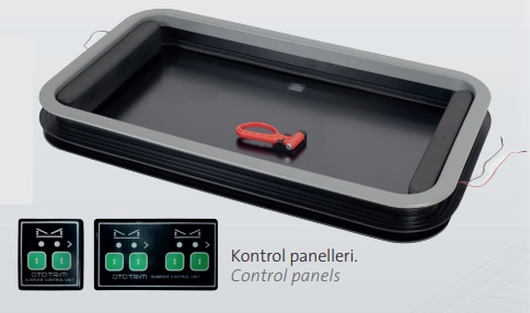 KIT CLARABOYA ELEC. DOBLE 980X630 MM 24V GRIS 7046 ////    (2 und de la 7122-81)