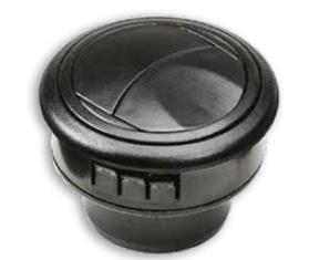 DIFUSOR AIRE 63 MM NEGRO R 30 MM