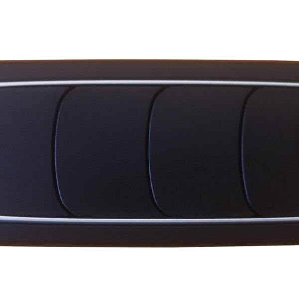 DIFUSOR RECT. NEGRO/PLATA CON TORNILLO