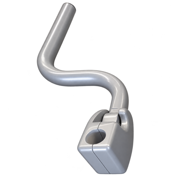 Soporte discoidal izquierdo Ø33 mm rilsanizado para Irizar