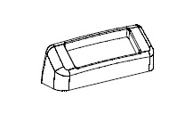 PAPELERA 33*40*8 cm MEDIANA NEGRO i8