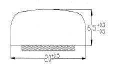 MOLDURA SALVARROCES AUTOADH 20X6,5