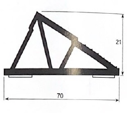 MOLDURA SALVARROCES AUTOADH 70X21