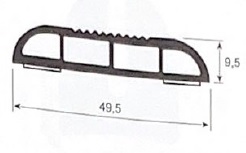 MOLDURA SALVARROCES AUTOADH 50X10