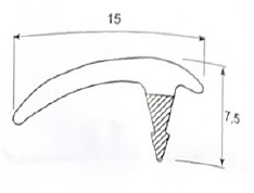 PLASTICO REMATE EXT PARABRISAS 15MM