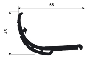 PLASTICO PORTAPAQUETES 2 MT NEGRO