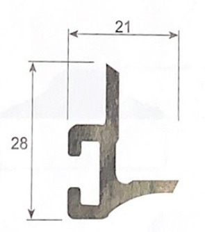 PER ALU ESTANQ PTA DEL DESPL EXT 6 MT