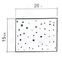 PER GOMA ESPONJOSA DE 20X15