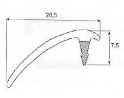 PLASTICO REMATE EXT PAR 20.5 MM