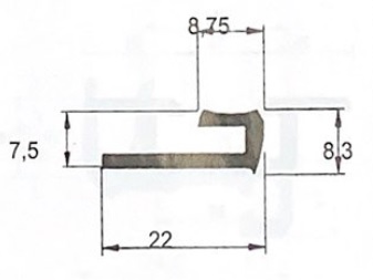 PER ALU E-1200 ANOD PLATA 3.57 MT