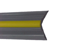 PERFIL PLASTICO "L" GRIS-AMARIL FLEXIBLE