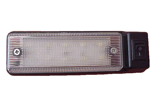 LUZ ESTRIBO CON INTER BLANCA 16,5x5 24v