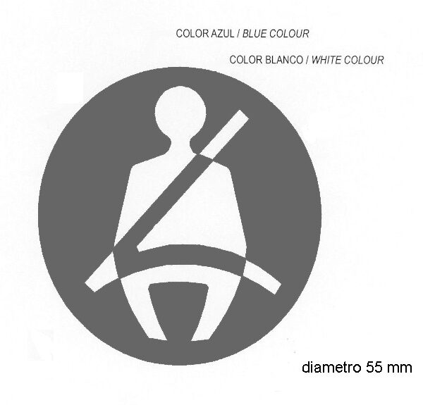 ADHESIVO VINILO-CINTURON SEGURIDAD-50 MM