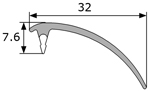 EMBELLECEDOR PARABRISAS 32 MM