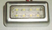 LUZ ESTRIBO 8 LED BLANCO RECTANGULAR