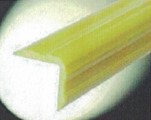 PERFIL PLASTICO "L" AMARILLO RIGIDO