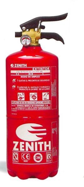 EXTINTOR 2KG POLVO ABC C/SOPORTE