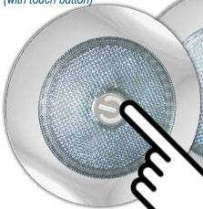 FOCO 6 LED CROMA 12/24V C/B 55 LUX 90MM