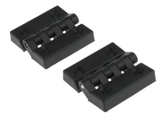 BISAGRA NYLON NEGRO 64 MM X 64 MM X 13 MM