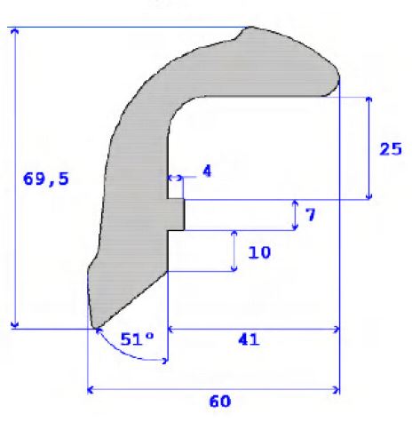 PERF APOYABRAZOS ESP CRIST SIMPLE 2MT 7042