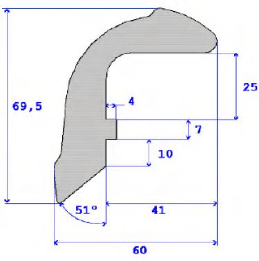 PERF APOYABRAZOS ESP CRIST SIMPLE 2 MT 7015