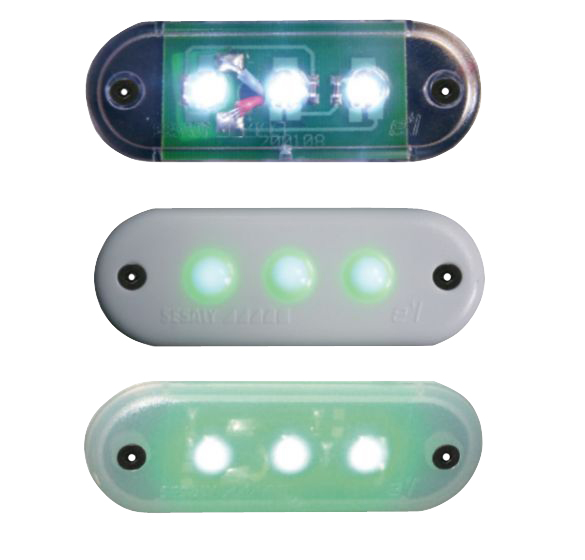 LUZ ESTRIBO 3 LED BL. FL 700 SUPERF 24V