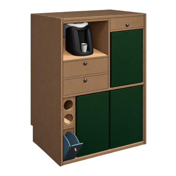 Tapa de cajón con pulsador