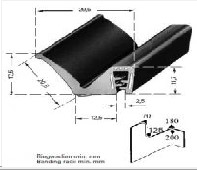 PERFIL EPDM CON ALMA METALICA