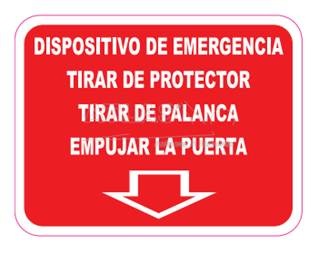 ADHESIVO TIRAR PALANCA FOTOLUMINISCENTE