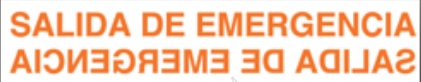 ADHESIVO SALIDA EMERGENCIA FOTOLUMINISCENTE