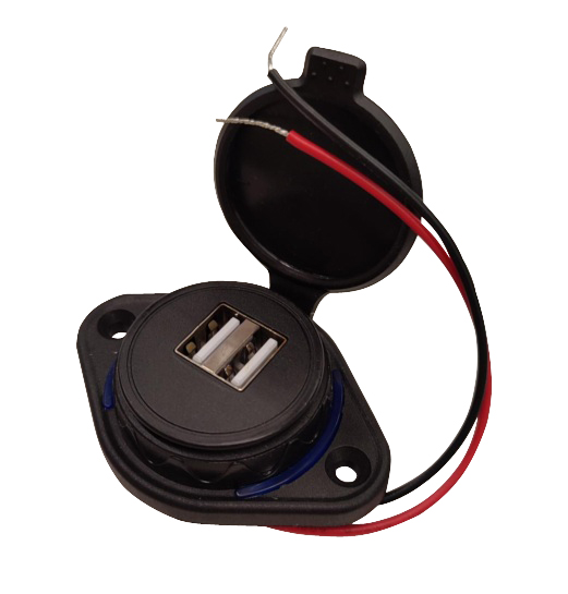CARGADOR 2xUSB SUPERFICIE 10/30V 5W 4.8A