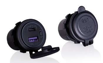 CARGADOR USB DOBLE 12/24V