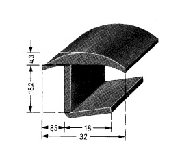 PERFIL PLASTICO TRAMPILLA