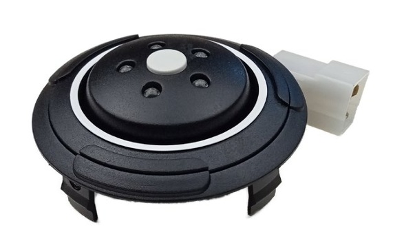 LUZ INTERIOR LED DIAM 84.5 MM 12V  NEGRO P424